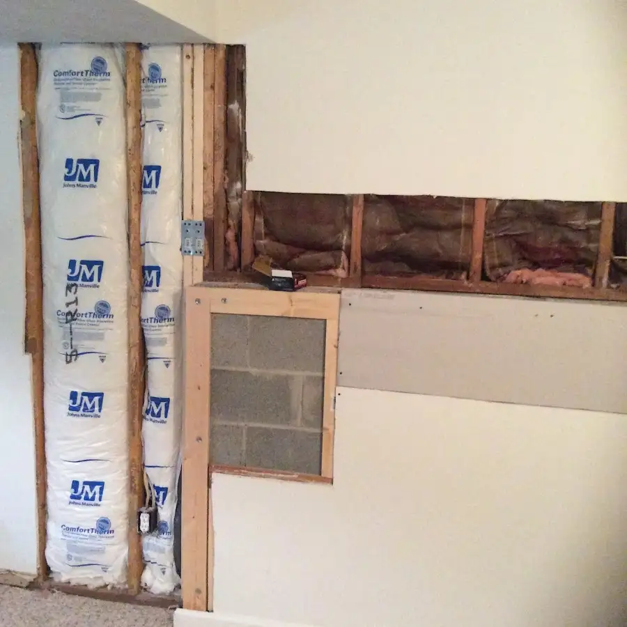 Wall insulation replacement during Contents Cleaning & Restoration in Columbus